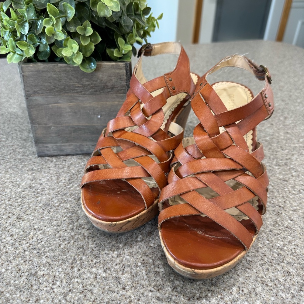 Maurices Brown Strappy Sandals